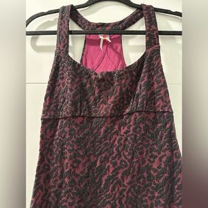 NWOT Free People Leopard Racerback Mini Dress